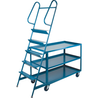 Stock Picking Carts, Steel, 24" W x 52" D, 3 Shelves, 1200 lbs. Capacity SPOC Demo