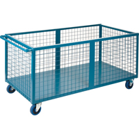 Wire Mesh Box Truck, Steel, 63" L x 30" W x 31.5" H, 25 cu. Ft. Volume, 1200 lbs. Capacity SPOC Demo