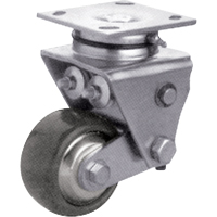 Heavy-Duty Caster, Swivel, 4" (101.6 mm), Solid Elastomer, 900 lbs. (408 kg.) SPOC Demo
