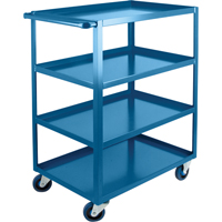 Chariots &agrave; tablettes robustes, 4 Tiers, 24" la x 48" h x 39" p, Capacit&eacute; 1200 lb SPOC Demo