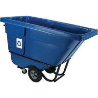 Chariot basculeur en acier, Poly&eacute;thyl&egrave;ne, 1/2 vg³, Capacit&eacute; de charge de 850 lb SPOC Demo