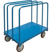 Chariot robuste pour transport de panneaux avec rails &agrave; palier unique, 48" x 30" x 45", Capacit&eacute; 2500 lb SPOC Demo