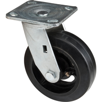 Roulette moul&eacute;, Pivotant, 6" (152,4 mm), Caoutchouc, 550 lb (249 kg) SPOC Demo