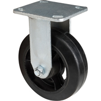 Roulette moul&eacute;, Fixe, 6" (152,4 mm), Caoutchouc, 550 lb (249 kg) SPOC Demo