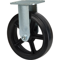 Roulette moul&eacute;, Fixe, 8" (203,2 mm), Caoutchouc, 660 lb (299 kg) SPOC Demo