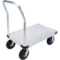 Chariots &agrave; plateforme en aluminium, 24" la x 36" lo, 1400 lb cap, Roues Pneumatique SPOC Demo