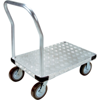 Chariots &agrave; plateforme en aluminium, 24" la x 36" lo, 4000 lb cap, Roues Polyur&eacute;thane SPOC Demo