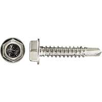100-Piece Drill-X&reg; Hex HD Tapping Screws, #12 Dia., 1-1/4" L, Zinc Plated SPOC Demo