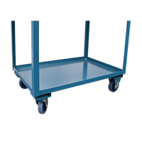 Chariots de service &agrave; bordure profonde, 2 Tiers, 24" la x 47" h x 36" p, Capacit&eacute; 1200 lb SPOC Demo