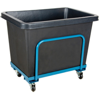 Tapered Wall Box Truck, Polyethylene, 37" L x 26" W x 30" H, 9 cu. ft. Volume, 800 lbs. Capacity SPOC Demo