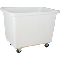 Tapered Wall Box Truck, White Polyethylene, 43" L x 30" W x 34" H, 16 cu. ft. Volume, 600 lbs. Capacity SPOC Demo