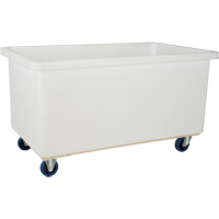 Straight Wall Box Truck, White Polyethylene, 57" L x 34" W x 33" H, 22 cu. ft. Volume, 600 lbs. Capacity SPOC Demo