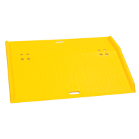 Rampe de quai de chargement portable en poly pour diable, Capacit&eacute; de charge 750 lb, 36" lo x 48" la x 5" h SPOC Demo
