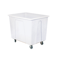 Box Truck, White Polyethylene, 46" L x 34" W x 40" H, 25 cu. Ft. Volume, 600 lbs. Capacity SPOC Demo