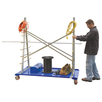 A-Frame Bar & Pipe Cart, Steel, 36-3/4" W x 73-3/4" D x 72-1/2" H, 2000 lbs. Capacity SPOC Demo