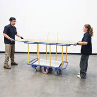 Chariot horizontal pour panneaux, 63-7/16" x 28-1/2" x 40-15/16", Capacit&eacute; 2000 lb SPOC Demo