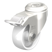 Stainless Steel Nylon Caster, Swivel with Brake, 3-1/8" (79.5 mm) Dia., 265 lbs. (120 kg.) Capacity SPOC Demo