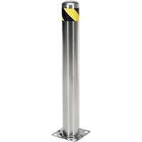 Safety Bollard, Stainless Steel, 36" H x 8" W, Silver SPOC Demo