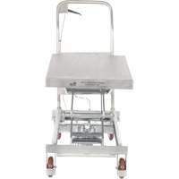 Manual Hydraulic Scissor Lift Table, 35-1/2" L x 20" W, Partial Stainless Steel, 800 lbs. Capacity SPOC Demo