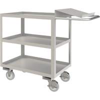 Industrial Grade Order Picking Cart, 39" H x 18-1/8" W x 45" D, 3 Shelves, 1200 lbs. Capacity SPOC Demo