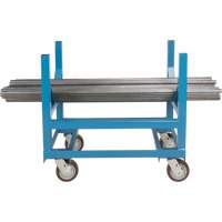 Pipe & Bar Cradle Truck, 24" L x 24" W x 34" H, 2500 lbs. Capacity, Polyurethane Wheels SPOC Demo