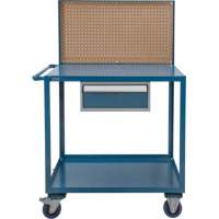 Chariot de service mobile, 2 Tiers, 24" la x 57" h x 40" p, Capacit&eacute; 1200 lb SPOC Demo
