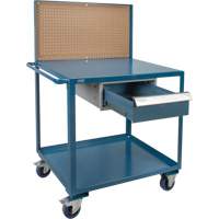 Chariot de service mobile, 2 Tiers, 24" la x 57" h x 40" p, Capacit&eacute; 1200 lb SPOC Demo
