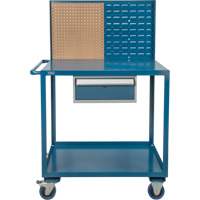 Chariot de service mobile, 2 Tiers, 24" la x 57" h x 40" p, Capacit&eacute; 1200 lb SPOC Demo