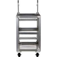 Stockpicker Truck, Aluminum, 21-7/8" W x 40" D, 3 Shelves, 660 lbs. Capacity SPOC Demo
