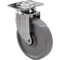 2309 Caster, Swivel, 5" (127 mm), Envirothane Grey, 350 lbs. (158.8 kg.) SPOC Demo