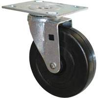 Roulette pivotante en caoutchouc pour chariot &agrave; plateforme SPOC Demo