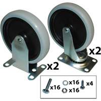 Ensemble de roulettes pour chariot utilitaire SPOC Demo