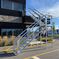 3-5 Step Telescopic Aluminum Smart Stairs SPOC Demo