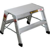 Poste de travail chevalet de sciage portatif, Cadre Aluminium, 12-1/4" p x 24" h SPOC Demo