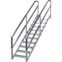 SmartStairs 6-10 Steps Modular Construction Stair System, 75" H SPOC Demo