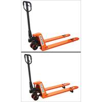 Low Profile Hydraulic Pallet Trucks, 48" L x 20.5" W, 3300 lbs. Cap. SPOC Demo