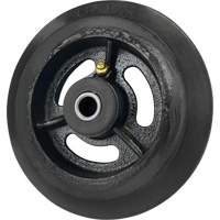 Mold-On Rubber Wheel, 6'' (152 mm) Dia. x 1-1/2" (38 mm) W, 450 lbs. (204 kg.) Capacity SPOC Demo