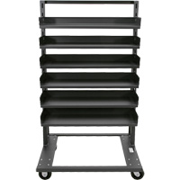 Chariot &agrave; cadre en A robuste &agrave; un c&ocirc;t&eacute; avec 6 plateaux, 38" x 25" x 63", Capacit&eacute; 2500 lb SPOC Demo