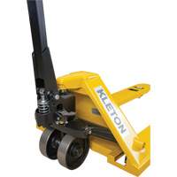 Steel Wheel Pallet Truck, Steel, 48" L x 27" W, 5500 lbs. Capacity SPOC Demo