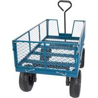 Wagon avec c&ocirc;t&eacute;s rabattables, 24" la x 48" la x Capacit&eacute; 800 lb SPOC Demo