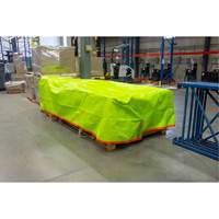 High-Visibility Heavy-Duty Woven Tarp, Polyethylene, Green/Orange, 16' x 20' x 12 mils SPOC Demo