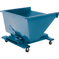 Self-Dumping Hopper, Steel, 1/2 cu.yd., Blue SPOC Demo