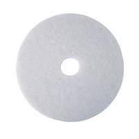 Tampon de polissage pour planchers, 17", Polissage, Blanc SPOC Demo