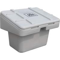 Salt Sand Container SOS, With Hasp, 30" x 24" x 24", 5.5 cu. Ft., Grey SPOC Demo