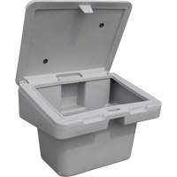 Salt Sand Container SOS, With Hasp, 30" x 24" x 24", 5.5 cu. Ft., Grey SPOC Demo