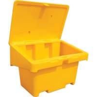 Salt Sand Container SOS, With Hasp, 42" x 29" x 30", 11 cu. Ft., Yellow SPOC Demo