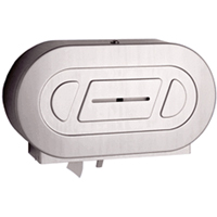 Twin Jumbo Toilet Paper Dispenser, Multiple Roll Capacity SPOC Demo