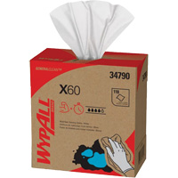WypAll&reg; X60 Wipers, All-Purpose, 16-3/4" L x 8-3/8" W SPOC Demo