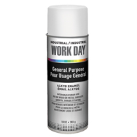 Industrial Work Day Paint, White, Gloss, 10 oz., Aerosol Can SPOC Demo