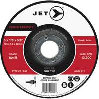 Power Abrasive Cut-Off Wheel, 4-1/2" x 1/8", 7/8" Arbor, Type 27, 13300 RPM SPOC Demo